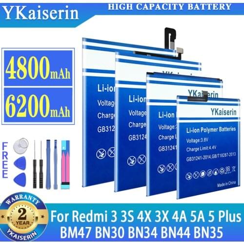 YKaiserin Xiaomi Redmi 4A Phone Batteries China