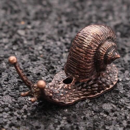 1pc Creative Animal Snails Incense Base Plating Summer Stick Incense Holder Alloy Burner Stick Holder Home Decoration 35X16mm