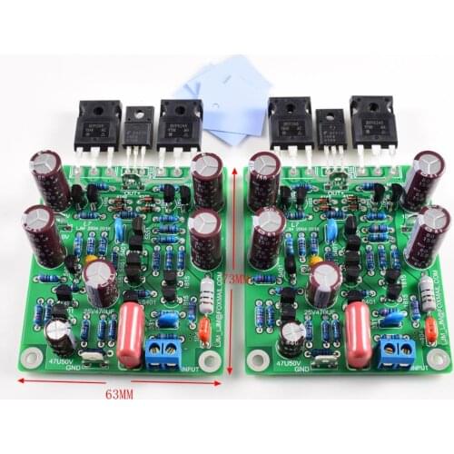 2pcs/Pair 300W to 350WX2 Amplifier Board Class AB MOSFET IRFP240 IRFP9240 L7 Audio HIFI Power Amplifier DUAL-CHANNEL