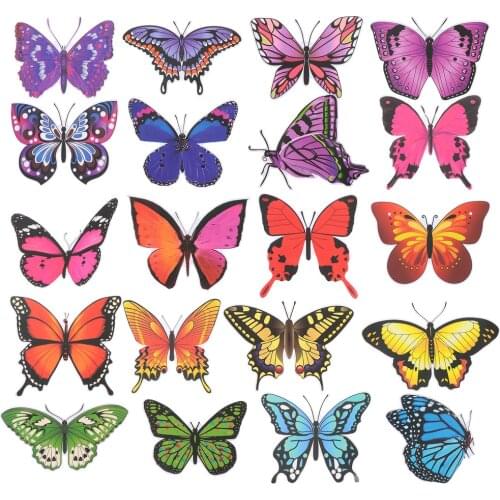 20pcs Prevent Bird Strikes Window Clings Anti-Collision Glass Stickers Home Decoration Stickers DIY Butterfly Stickers