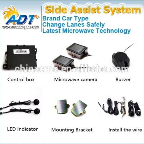 24 GHZ Microwave Automotive Radar Blind Spot Monitor Side Assist System fit for every vehicle