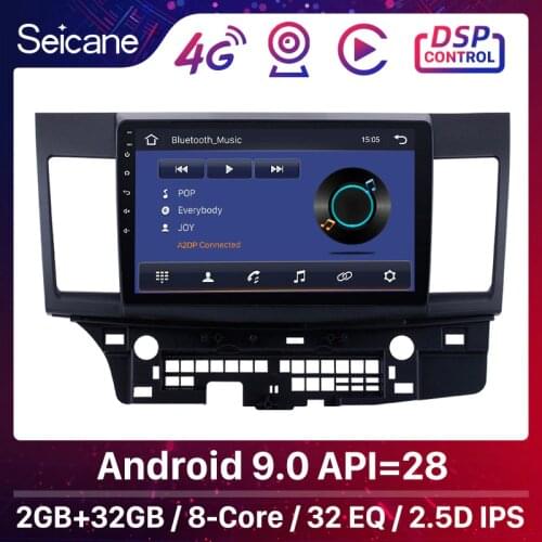 Seicane Android 9.0 8-core For Mitsubishi Lancer-ex 2008 2009 2010 2011 2012 2013 2014 2015 10.1 inch Car GPS Unit Stereo Player