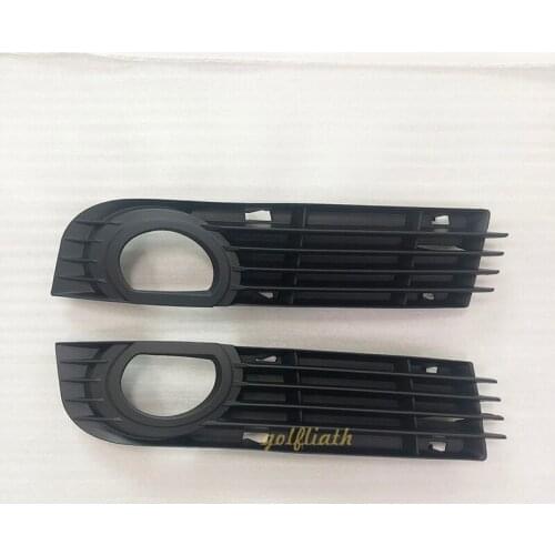 Car Lower Bumper Fog Light Lamp Grill Grille Fit for Audi A8 D3 2003/2004/2005/2006/2007 Pre-facelift 4E0 807 681AD/682AD