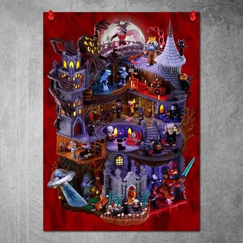 No Frame HD Printing Borne Demake Poster Canvas Wall Art Oil Painting Living Room Decoration