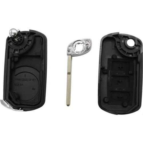 Car Key Fob Case for Land Rover Range Rover 2005-2011 3 Buttons BTN Remote Key Fob Case