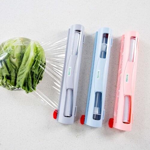 ABS Kitchen Plastic Wrap Dispenser Food Wrapper Cutter Preservative Film Cutter Cling Film Holder Kitchen Accessories