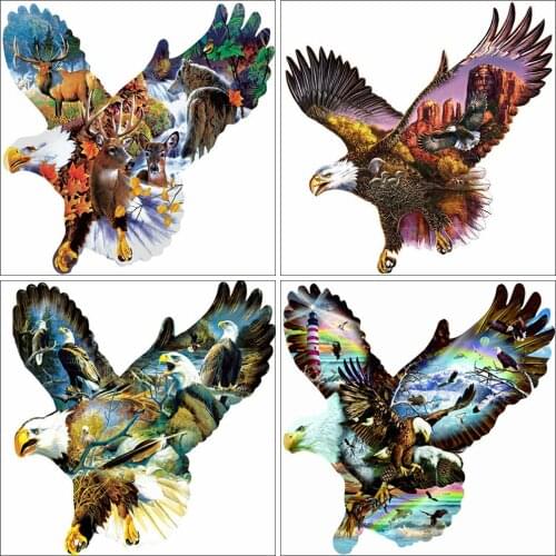EverShine Diamond Painting Eagle Full Square Diamond Mosaic Animal Cross Stitch Embroidery Picture Of Rhinestones Handicraft