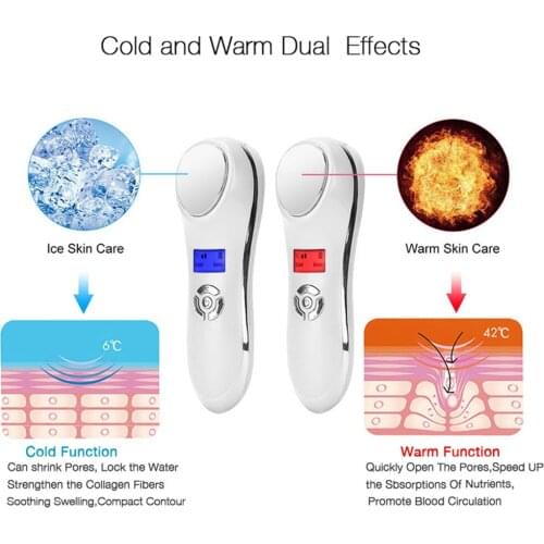 AOPHIA Hot Cold Hammer Facial Lifting Vibration Massager Face Body Import Export Face Care Beauty Machine Ultrasonic Cryotherapy