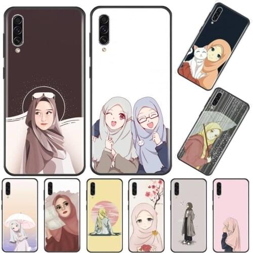 Hijab Face Muslim Islamic Gril Phone Case For Samsung A20 A30 30s A40 A7 2018 J2 J7 prime J4 Plus S5 Note 9 10 Plus