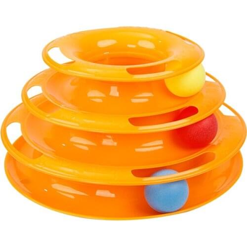 Cat Toy New Design 3x the Fun Tower of Tracks Interactive