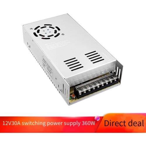 Switching Power Supply 12 / 24v 3d Printer DIY Accessories Monitoring LED Power Supply DC Transformer 360W 30A/15A Safe Stable