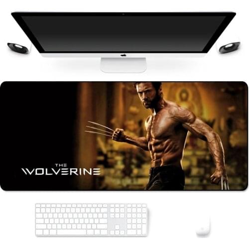 Marvel X-Men Wolverine Anti-Slip Durable Rubber Large Gaming Mousepad Computer Gamer Keyboard Mouse Mat Mousepad for PC Desk Pad