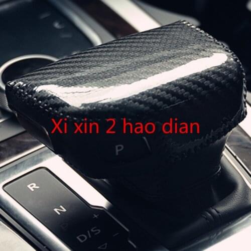 For Audi 18-20 A4L A5 Q5L leather hand-stitched gear set gear lever car interior accessories