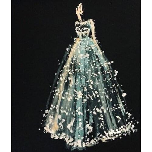 Wedding dress clothes new arrival DIY Crystal full drill square 5D diamond painting 3D cross stitch kit mosaic round rhinestone