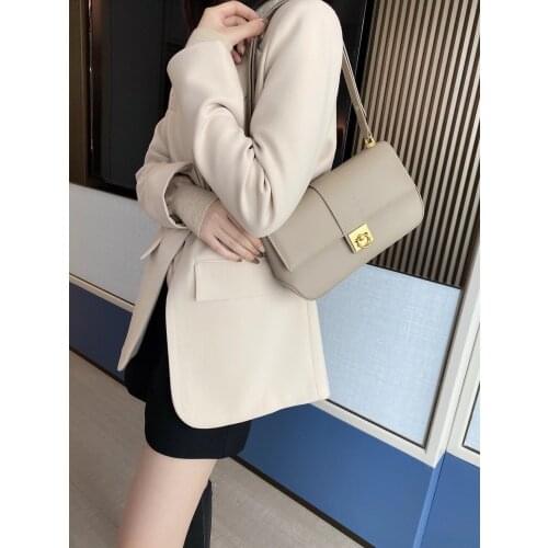 2021 New Handle Bag Women Underarm Bag High Quality Leather Shoulder Bag Exquisite Female Crossbody Bag