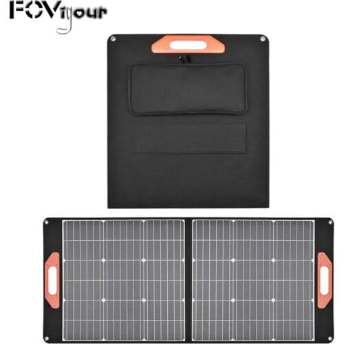 Fovigour New Arrival 100W Foldable Solar Panel Charger with USB QC 3.0/Type C/PD 45W/DC18V for RV Camping Travel Outdoor