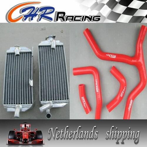 NEW Aluminum Radiator and Silicone Hose FOR HONDA CRF 450 R 2013-2014 13 14