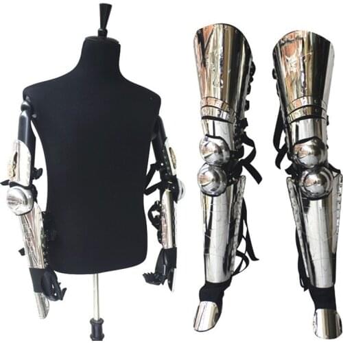 Retro Punk Metal Silver Handmade MJ Michael Jackson Exactly Same History Concert Armor Custume Set