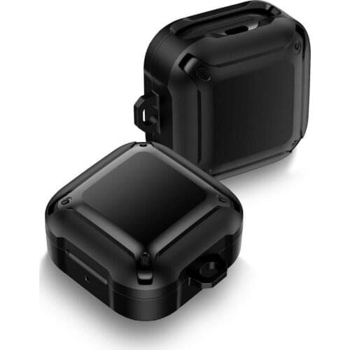 TPU PC Detachable Bluetooth Earphone Protective Cover with Hanging Buckle Portable Storage Case for Samsung Galaxy Buds Live/Pro