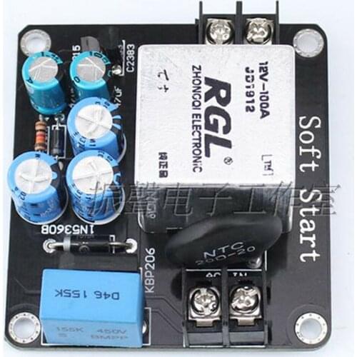 RGL High-power 100A Power Supply soft-start Board Relay for Class A Power Amplifier