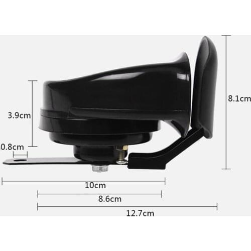 12V Universal Loud Speaker Snail Horn For Motorcycle/Car 110dB 510HZ Gold