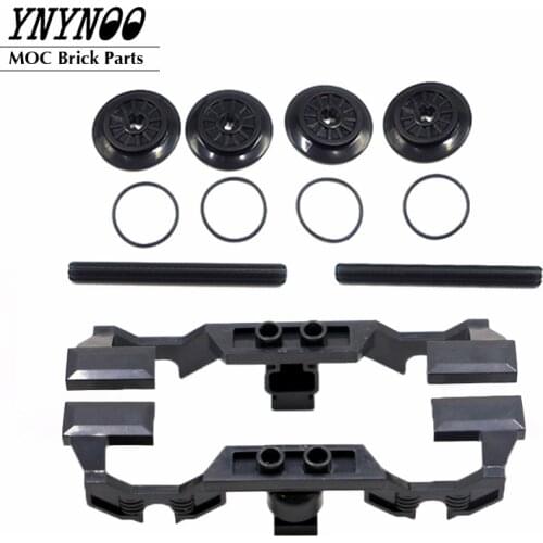 2-4Pcs Transportation Series MOC Parts Train Motor Decorative Side with Open Hub Points (for 10254 RC Train Motor) Bricks Toys