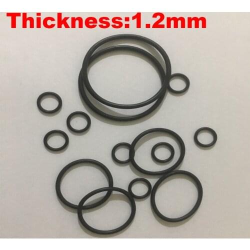 200pcs 26x1.2 26*1.2 27x1.2 27*1.2 28x1.2 28*1.2 OD*Thickness Black NBR Nitrile Chemigum Rubber Washer O Ring O-Ring Seal Gasket