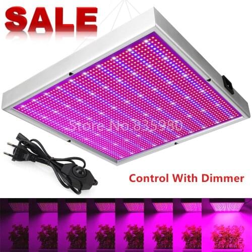2000LED Grow Light With Dimmer AC85~265V Indoor Greenhouse Tent Hydroponic Aquarium 200W Full Spectrum Adjustable Led Grow Lamp