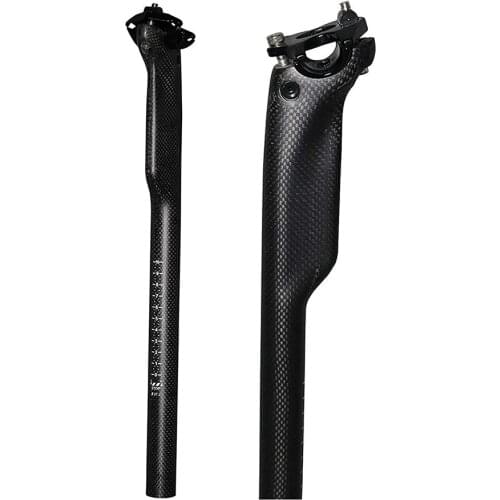 2020 bike parts carbon fiber bicycle seatpost MTB road bike seat rod 190g seat post 3k matte 27.2/30.8 /31.6 *350/400MM