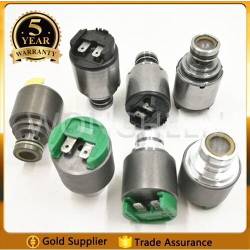 5HP19 OEM 7PCS High Quality transmission solenoid set trans solenoid valves Yellow Solenoid For BMW A udi Prosche