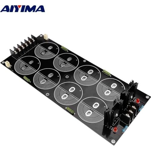 AIYIMA 120A Rectifier Filter Power Supply Board Solder Schottky 50MM 8 Capacitances Rectification DIY Speaker Sound Amplifier