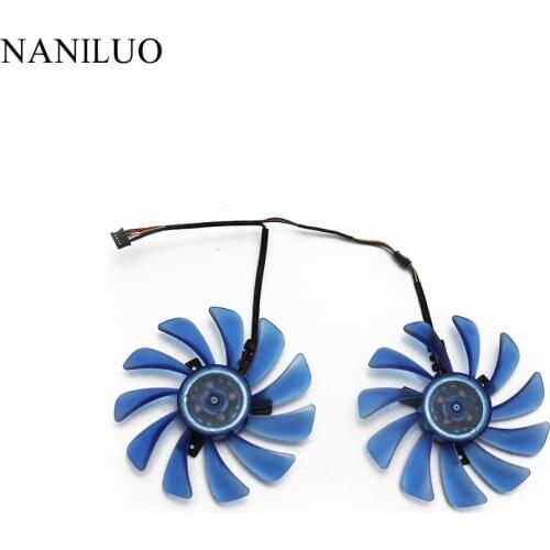 2pcs/set 95mm Alternative FDC10U12S9-C CF1010U12S GPU Fan For XFX RX 580 RX590 HIS RX580 IceQ RX570 Graphics Card Cooling