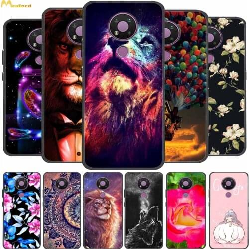 For Nokia 3.4 Case Butterfly Silicone Soft Back Cover for Nokia 5.4 7.2 6.2 Case Nokia3.4 Phone Funda For Nokia 8.3 5G Black TPU