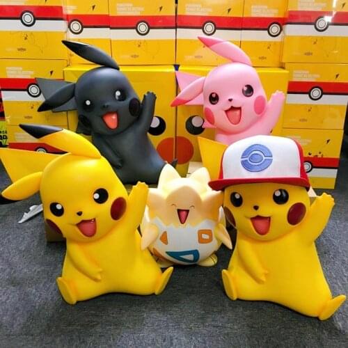 28-40CM PVC Action figure Toy 1:1 pocket 1/1 model Pikachu Charmander Togepi Bulbasaur Toys of tiktok