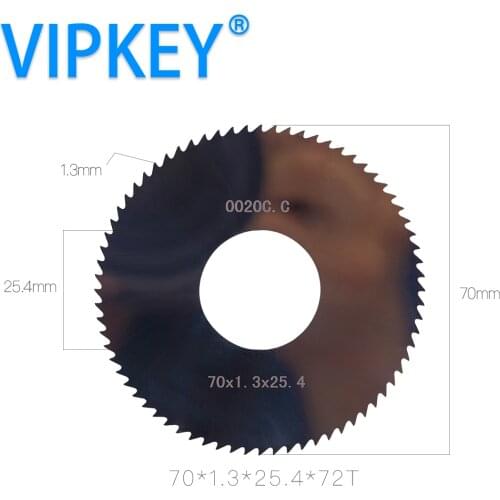 0020C.C 70*1.3*25.4mm*72T Carbide tungsten flat teeth key cutter circular saw blade used for 100D 100E1 100F1 key machine