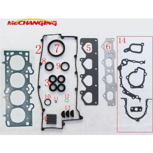 G4GB G4GC FOR HYUNDAI ELANTRA Saloon (XD) 1.8L Engine Rebuilding Kits Full Set Engine Parts Engine Gasket 20910-23C20 50213900