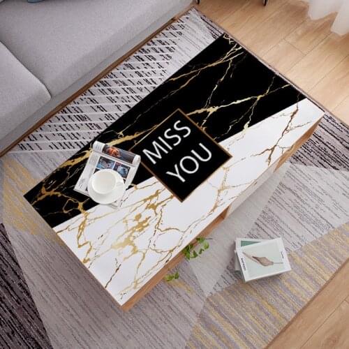 Nordic pvc soft glass printed leather tablecloth Coffee table mat party table deco cover waterproof oilproof dining table cloth