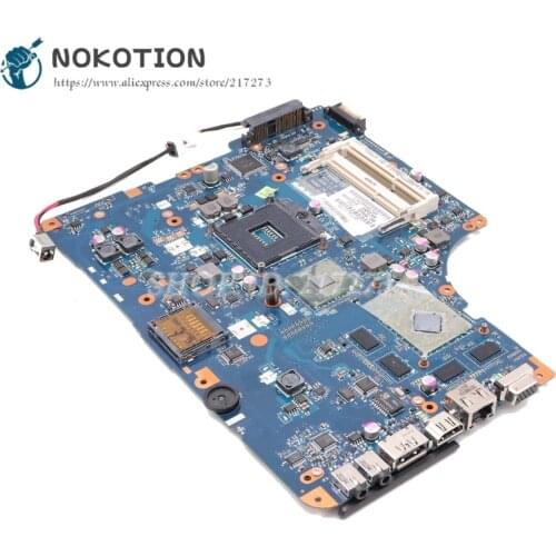 NOKOTION NSWAA LA-5322P K000093130 MAIN BOARD For Toshiba Satellite L550 Laptop Motherboard 17 inch HM55 DDR3 1GB Video card