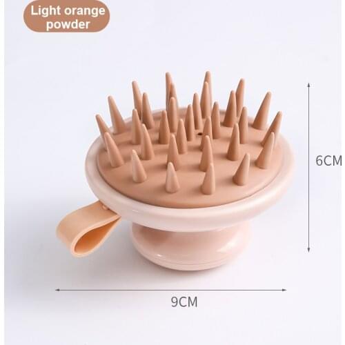 Multifunctional Shampoo Brush Silicone Head Body Scalp Massage Brush Comb Washing Shower Head Hair Mini Head Massage Wide Tooth