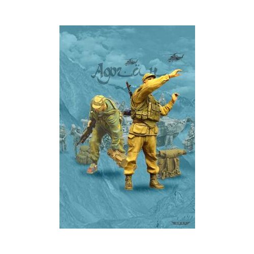 1/35 Scale Models Diorama WW2 Miniature Soviet Airborne Troops Scout 2 People WWII Resin Historical Figures Unpainted Model Kit