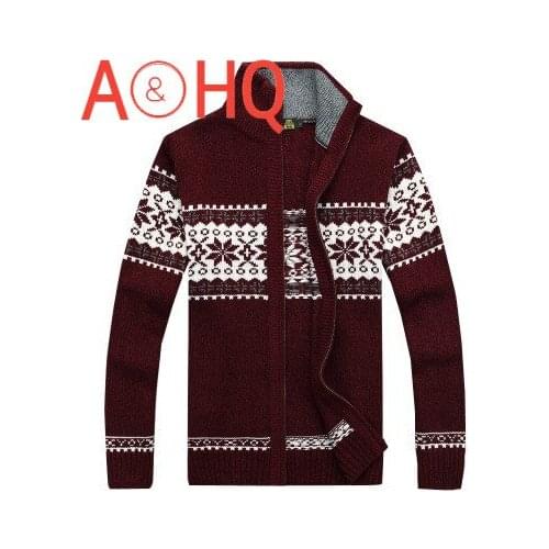 Sweaters Man 2021 Wool Cotton Mens Cardigan Winter Autumn Zipper Kint Wear Male Knitwear coats White Size XXXL