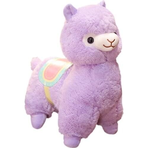 New 35/50CM Cute Saddle Alpaca Plush Toys Soft Plush Alpacasso Alpaca Dolls Stuffed Animal Toy Children Birthday Gift