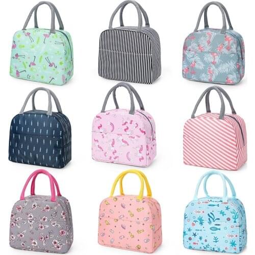 Portable Cooler Bag Ice Pack Lunch Box Insulation Package Insulated Thermal Food Picnic Bags Pouch For Women Girl Kids Children