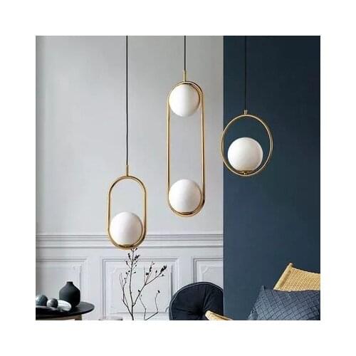 Nordic Led Pendant Lights Lighting Luminaire Modern Hanging Lamp Lustre Suspension Ball Glass Pendant Lamps Kitchen Fixtures