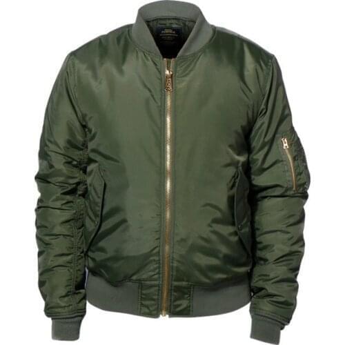 S/S Mens Jacket Velcro Thin Men Bomber Jacket Green Jacket