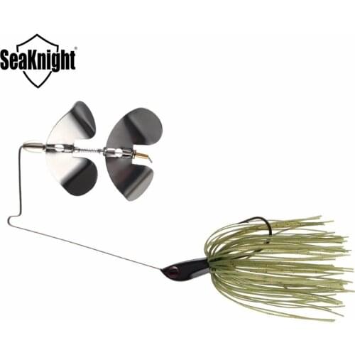 SeaKnight Brand SK103 SK104 Series Spinner Bait Buzz Bait Head Weight 1Pcs 10g/14g Fishing Bait 2 Color Spoon Artificial Bait
