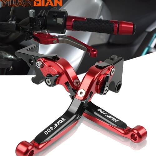 VFR Motorcycle Accessories CNC Folding Extendable adjustable Brake Clutch Levers For Honda RVF400 NC30 RVF 400 NC 30 All Year