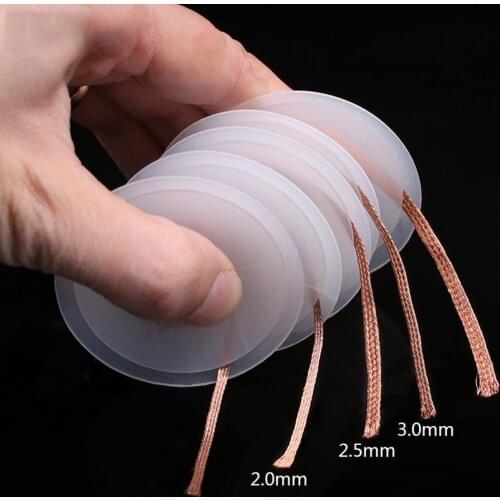 2/2.5/3.5mm Suction Wire Pure Copper Welding Wire Solder 1.5M Remover Wick Wire for Electrical Appliances Precision Instruments