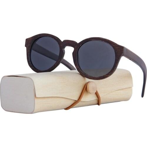 Upscale Bamboo frame Polarized sunglasses Unisex Vintage sun glasses for women Beach Anti-UV eyeglasses for Driving