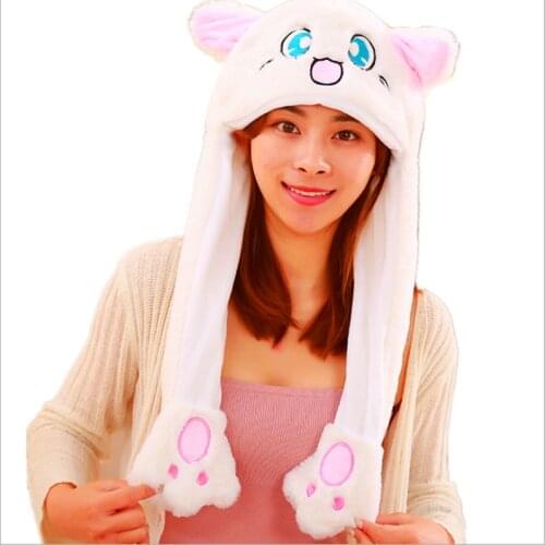 Elephant Deer Cat Hamster Koala Purple Unicorn White Cat Animal Plush Dynamic Hat Childrens Winter Warm Cap